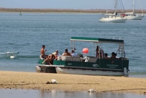 From Faro: 2-Island, 2-Stop Ria Formosa Catamaran Tour