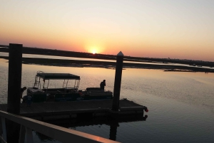 From Faro: 2-Island, 2-Stop Ria Formosa Catamaran Tour