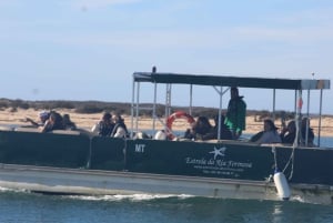 From Faro: 2-Island, 2-Stop Ria Formosa Catamaran Tour