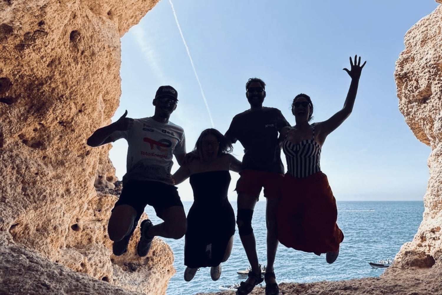 From Faro: Benagil, Algar Seco, and Marinha Adventure Tour