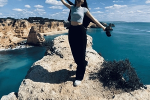 From Faro: Benagil, Algar Seco, and Marinha Adventure Tour