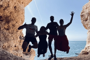 From Faro: Benagil, Algar Seco, and Marinha Adventure Tour