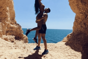 From Faro: Benagil, Algar Seco, and Marinha Adventure Tour