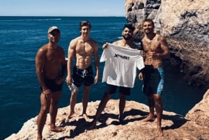 From Faro: Benagil, Algar Seco, and Marinha Adventure Tour