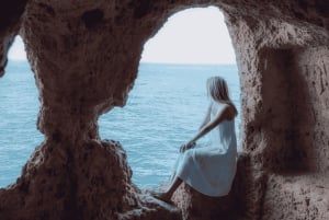 From Faro: Benagil, Algar Seco, and Marinha Adventure Tour