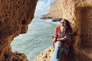 Von Faro aus: Benagil, Algar Seco, Praia Marinha, 7-Täler-Tour