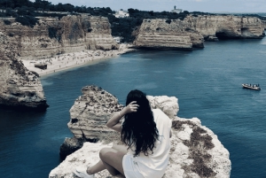 Von Faro aus: Benagil, Algar Seco, Praia Marinha, 7-Täler-Tour