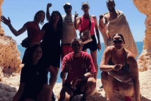 Von Faro aus: Benagil, Algar Seco, Praia Marinha, 7-Täler-Tour