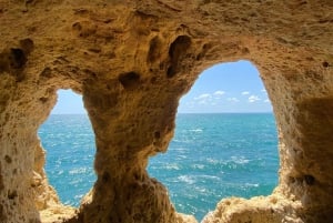 From Faro: Benagil, Algar Seco, and Marinha Adventure Tour