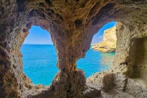 Från Faro: Benagil Cave, Marinha Beach, Algar Seco & Mer