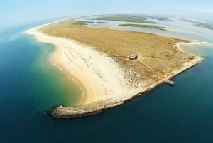 From Faro: Catamaran Boat Trip to Deserta Island with Stop