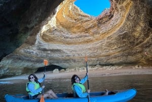 Desde Faro: kayak en la cueva de Benagil, Algar Seco y Carvoeiro