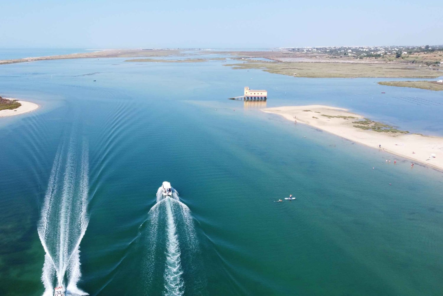 Från Fuzeta: 2-timmars båttur i sydöstra Ria Formosa