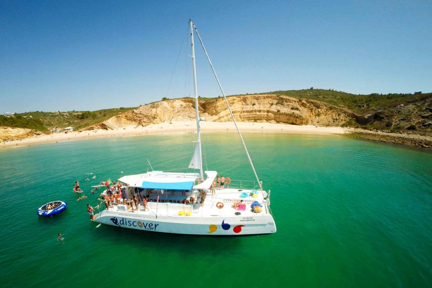 Vanuit Lagos: boottocht Algarve per catamaran