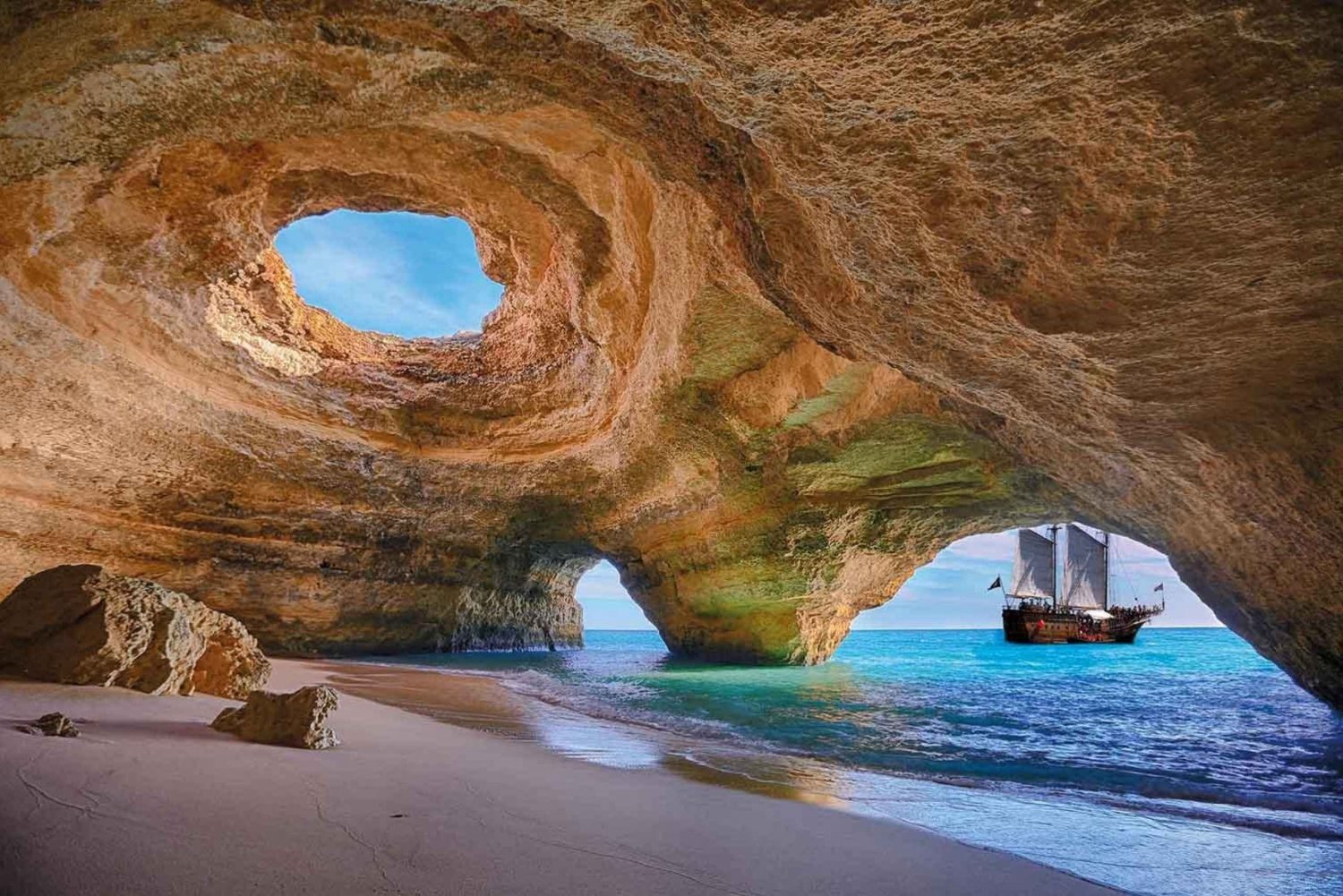 Depuis Lisbonne : Visite privée de l'Algarve et de la grotte marine de Benagil !