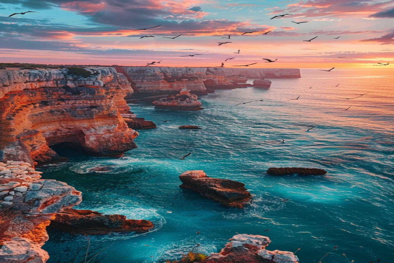 Tour di un giorno da Lisbona all'Algarve con la Grotta di Benagil.