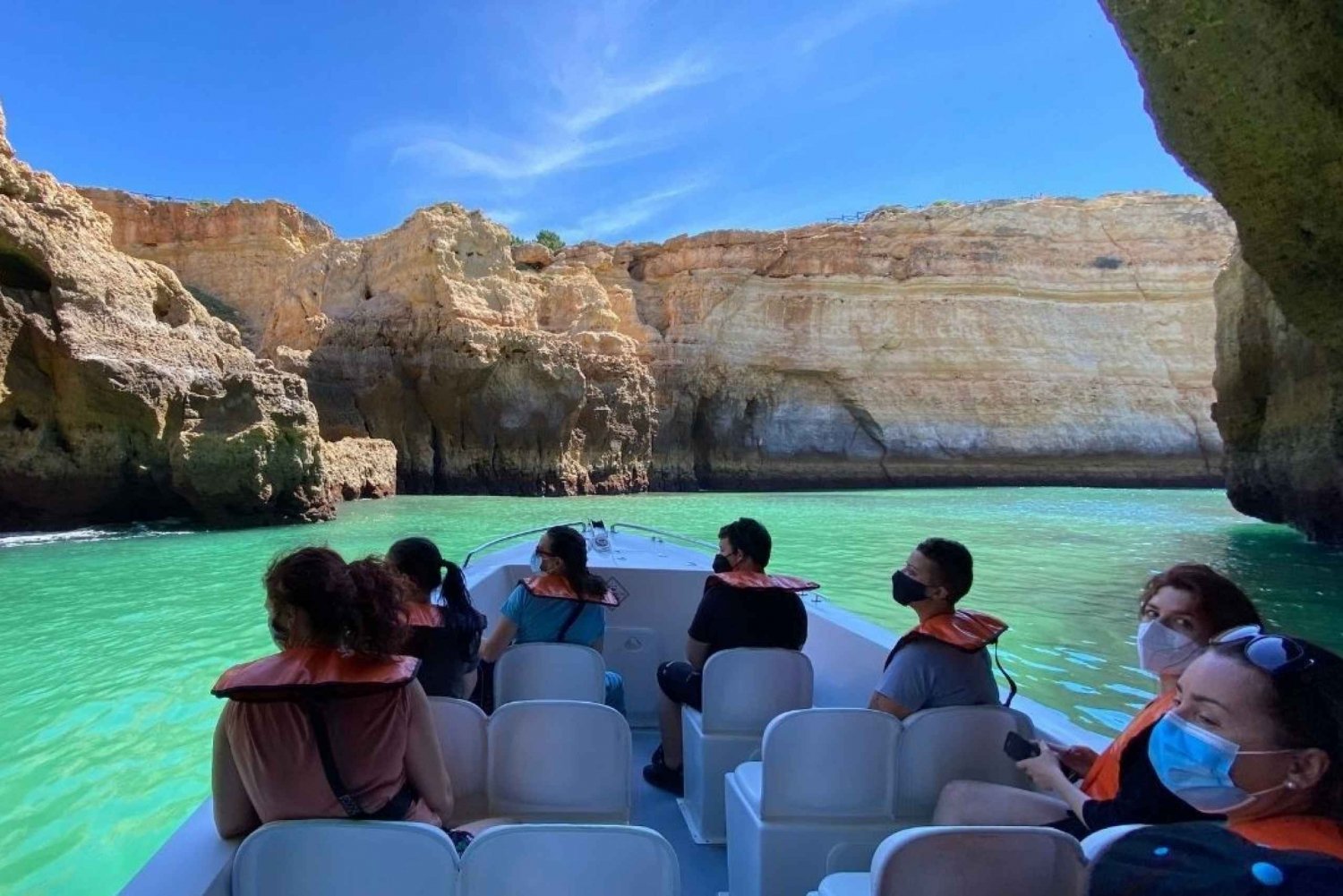 Desde Portimão: Algar de Benagil y Excursión en Barco por las Grutas Marinas
