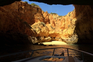 From Portimão: Private Benagil Cave Sunset Boat Trip
