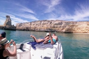 From Portimão: Private Benagil Caves Boat Tour with Drinks