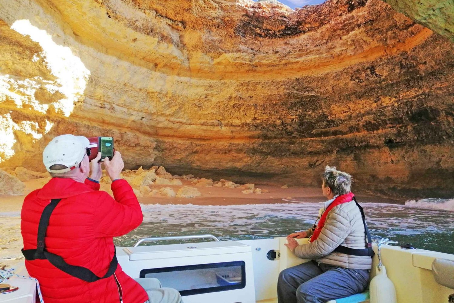Depuis Portimão : Tour en bateau privé à la grotte de Benagil