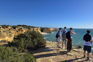 Från Tavira: Vandring i 7 dalar, Benagil-grottan och snorkling