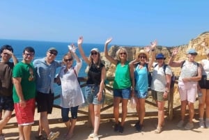Från Tavira: Vandring i 7 dalar, Benagil-grottan och snorkling
