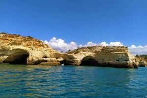 Desde Vilamoura: barco por la cueva de Benagil y delfines