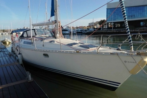 From Vilamoura: Sunset Tour on a Luxury Sailing Yacht