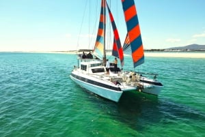 Fuzeta: zeiltocht naar de blauwe lagune van Ria Formosa met snorkelen