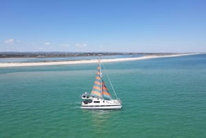Fuzeta: zeiltocht naar de blauwe lagune van Ria Formosa met snorkelen
