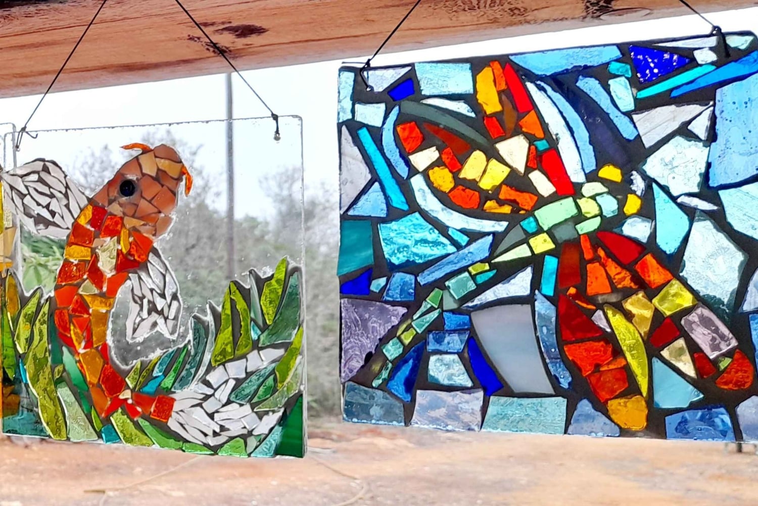 Glass on Glass Mosaic craft workshop near lagos