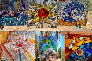 Glass on Glass Mosaic craft workshop near lagos