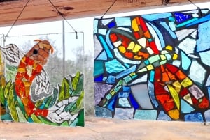Glass on Glass Mosaic craft workshop near lagos