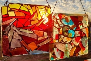 Glass on Glass Mosaic craft workshop near lagos
