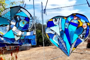 Glass on Glass Mosaic craft workshop near lagos
