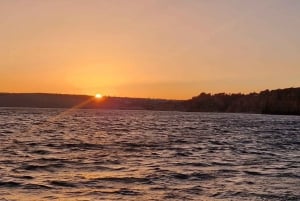 Golden Hour on Elegant Yacht: Sunset Tour in Lagos, Algarve