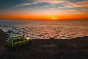Halbtägige Jeep-Sonnenuntergangssafari mit portugiesischem Wein