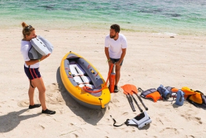 Kajakki tai Stand Up Paddle vuokraus reppuineen ja lisävarusteineen