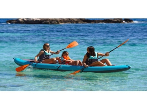 Kajakki tai Stand Up Paddle vuokraus reppuineen ja lisävarusteineen