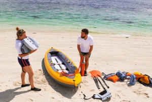 Kajakki tai Stand Up Paddle vuokraus reppuineen ja lisävarusteineen