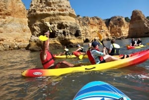 Lagoa: Benagil Cave and Marinha Beach Guided Kayaking Tour