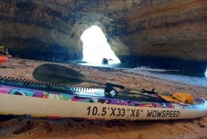 Lagoa: Benagil Cave and Marinha Beach Guided Kayaking Tour