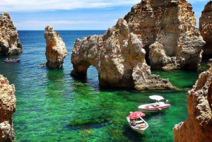 Lagos : tour en bateau au coucher du soleil à Ponta da Piedade