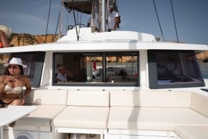 Lagos: Private Catamaran Cruise with Drinks and Snacks