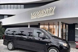 Lagos: Privat transfer från Lissabons flygplats Upp till 8 pax