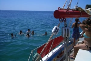 Lagos: Grotto Tour to Ponta da Piedade w/ typical Sail boat