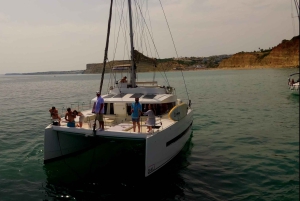 Lagos: Sunset Catamaran Cruise with Welcome Drink