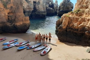 ラゴス：ポンタ ダ ピエダーデ洞窟への SUP ツアー