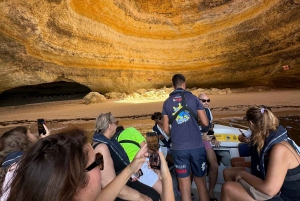 Lisboa: Dagstur til Algarve med båtcruise i Benagil-grotten