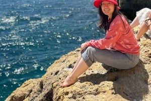 Lisboa: Dagstur til Algarve med båtcruise i Benagil-grotten